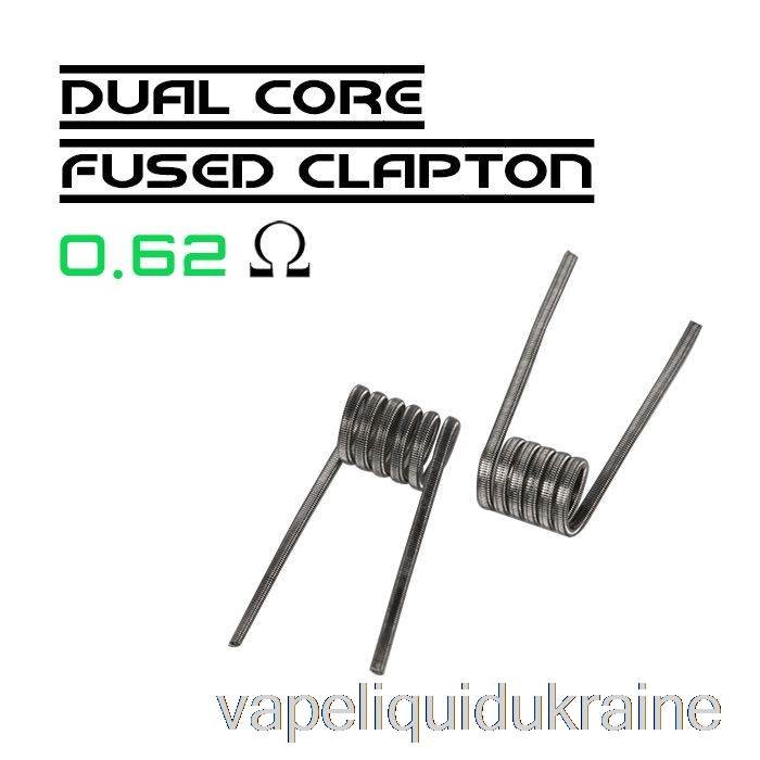 Vape Liquid Ukraine Wotofo Comp Wire - Prebuilt Coils 0.62ohm Dual Core Fused Clapton - Pack of 10